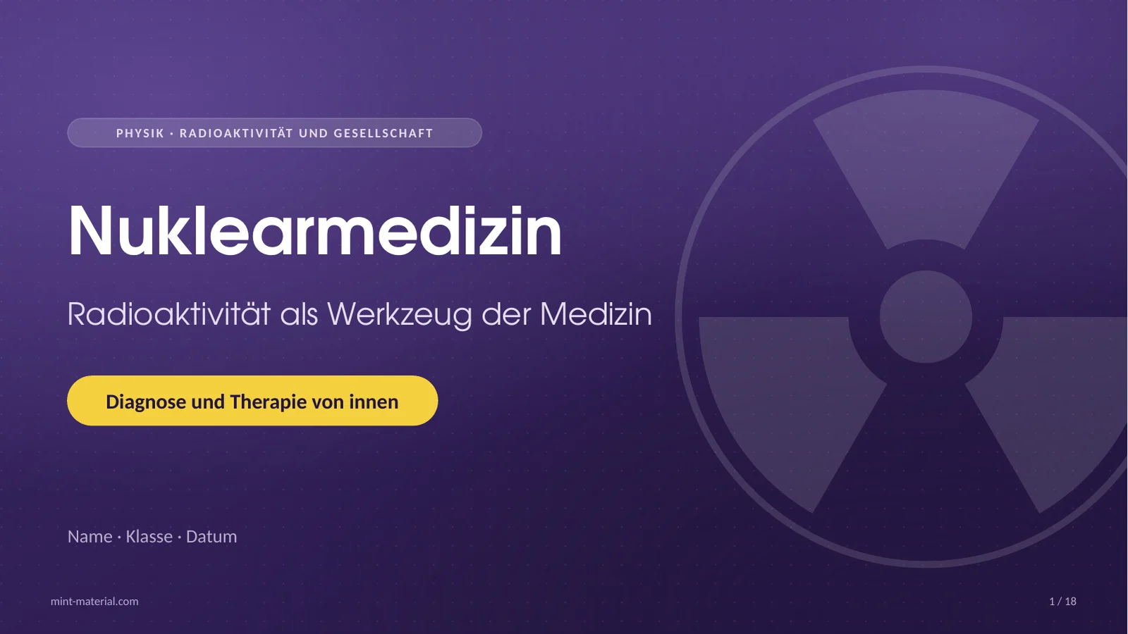 Folie 1: Nuklearmedizin